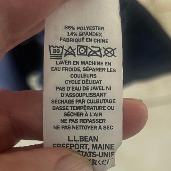 L.L. Bean Blue Hooded Long Sleeve Tunic Dress Active Outdoor Hiking Beach Small - Picture 14 of 14